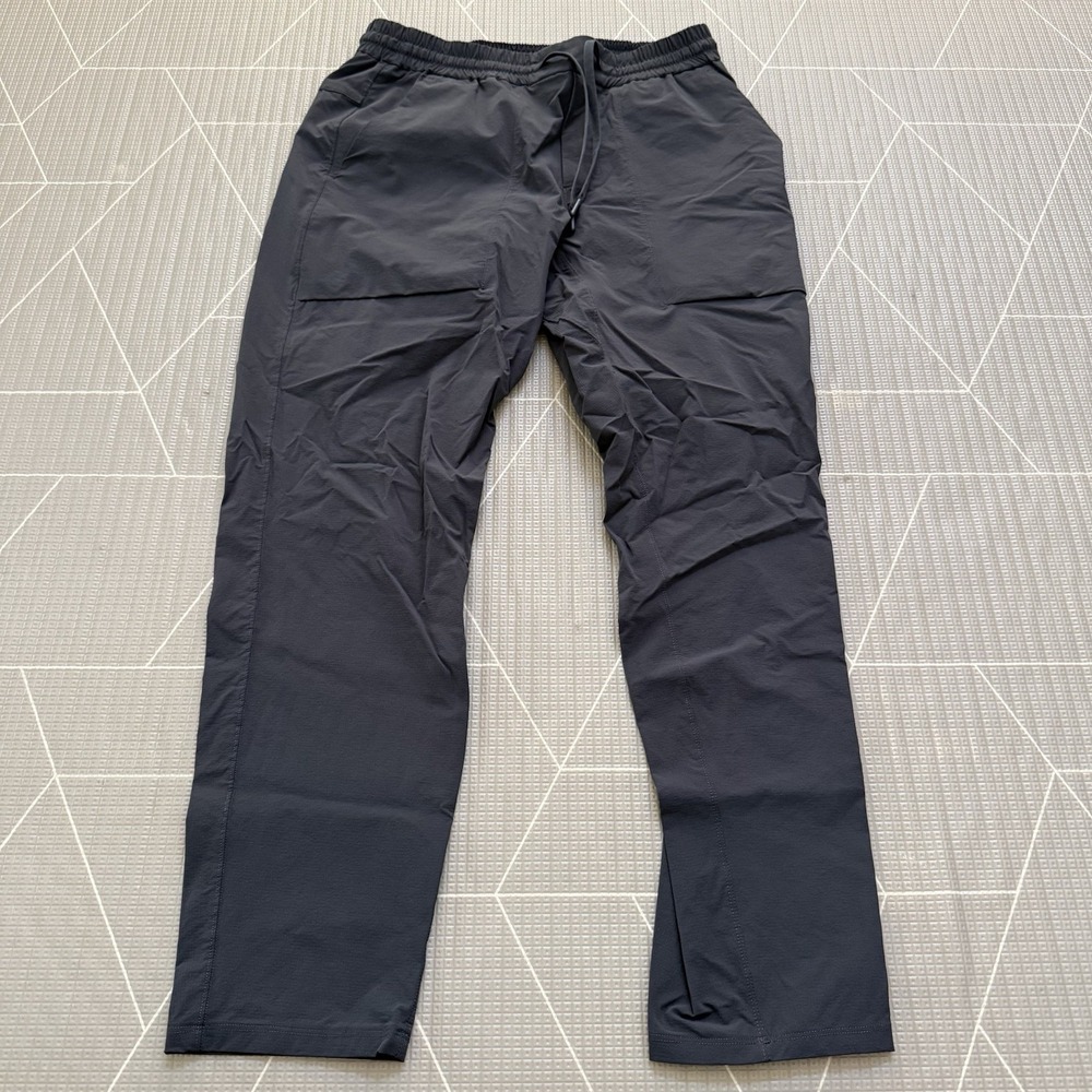 Lululemon Bowline Pant 30" Stretch Ripstop L Gray LM5ACUS Water Repellent